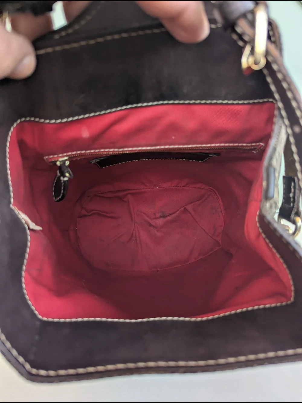 Dooney & Bourke Brown/Black Monogram Sling Backpack